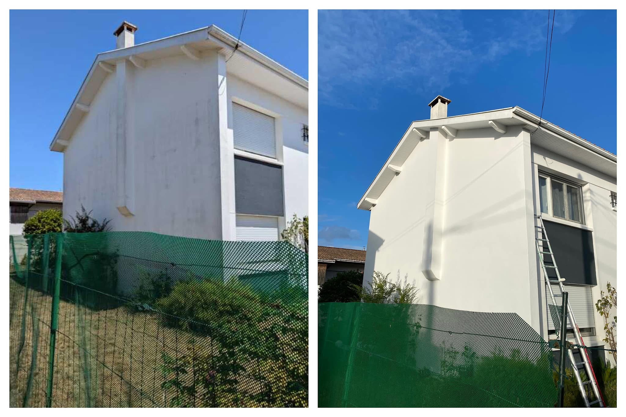 Comparaison avant après rénovation peinture – chantier 1