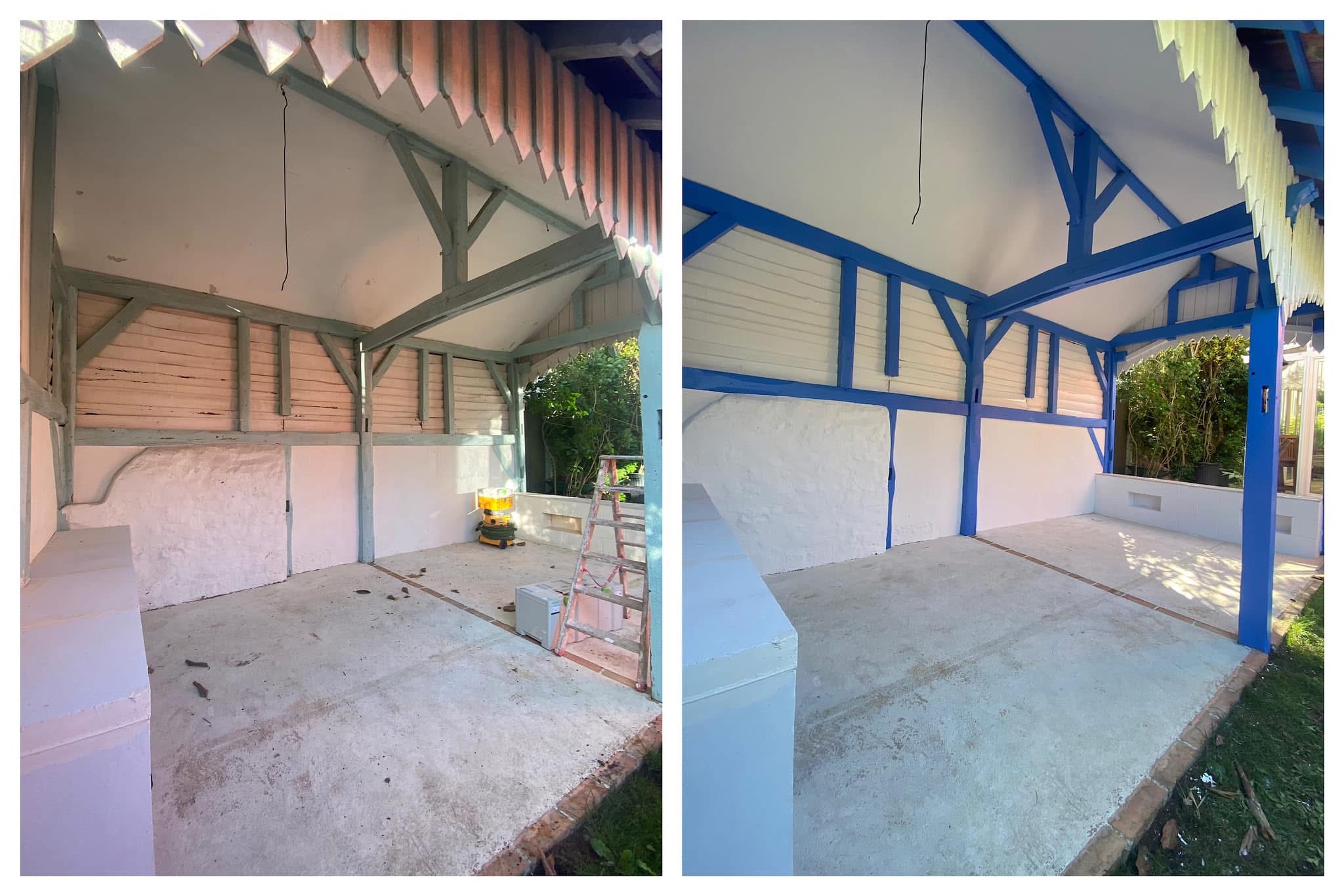 Comparaison avant après rénovation peinture – chantier 3