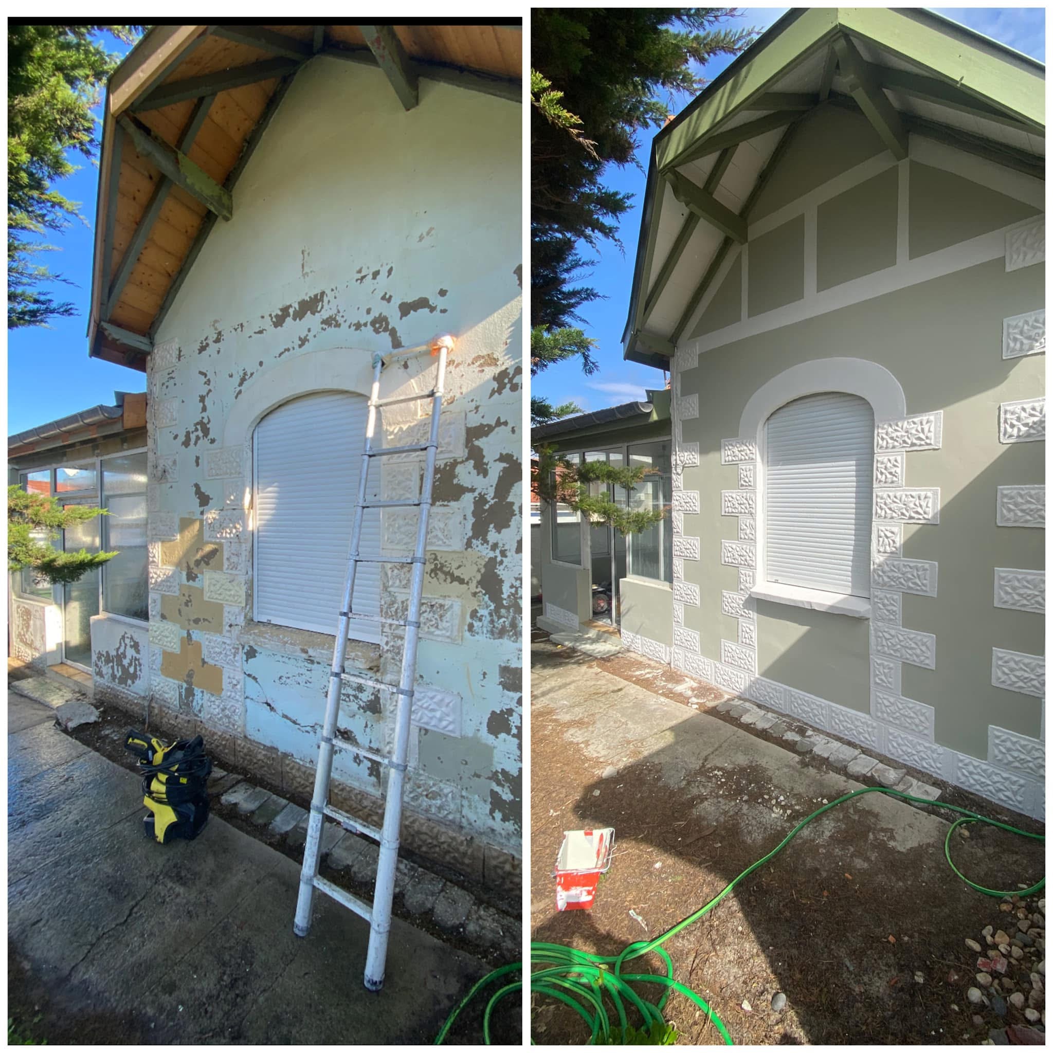 Finitions peinture professionnelle sur chantier Gironde